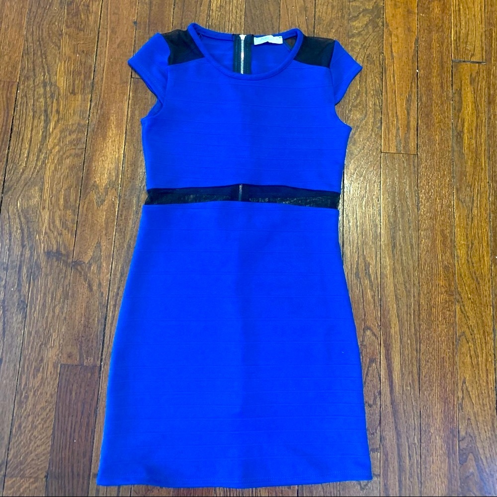 Bandage Dress with Sheer Inserts by Pinc Premium